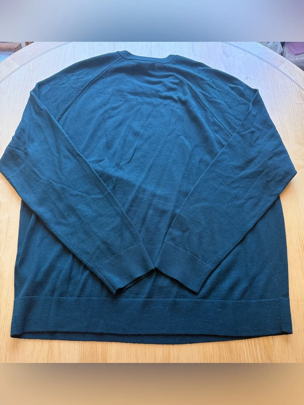 Banana Republic Italian Merino Wool Sweater XL Forest Green Botto Crewneck